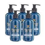 Radical Color New 25/Oceanblue Amonyaksız Su Bazlı Saç Boyası 250 Ml 5 Adet Okyanus Mavi