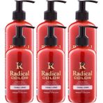 Radical Color New 25/orange Amonyaksız Su Bazlı Saç Boyası 250 ml 6 Adet Turuncu - Renk Kodu