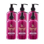Radical Color New 25/Pink Amonyaksız Su Bazlı Saç Boyası 250 Ml 6 Adet Pembe