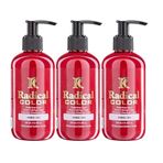 Radical Color New 25/Red Amonyaksız Su Bazlı Saç Boyası 250 Ml 3 Adet Kırmızı