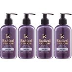 Radical Color New 25/silver Amonyaksız Su Bazlı Saç Boyası 250 ml 4 Adet Gümüş - Renk Kodu