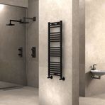 Radiva Haiti 400x1100 Düz Mat Siyah Havlupan