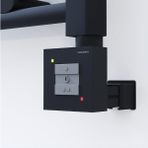 Radiva Haiti Elektrikli Havlupan 500X1200 Mat Siyah (Ktx1 Termostatlı) 600 Watt - 50 X 120