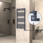 Radiva Haiti Elektrikli Havlupan Düz Antrasit Texture (Ktx1 Termostat) - 60 x 120