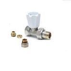 Radiva Radyatör Vanası 1/2'' Düz Pex (16*2mm Boru Bağl. Rakorlu)