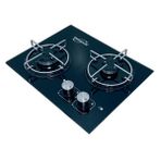 Radol Karavan Iki Gözlü Ankastre Karavan Ocağı Çakmaklıklı Gaz Emliyetli 30 x 38 cm Cam Univercal
