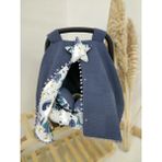 Raduga Collection Çift Taraflı Puset Örtüsü+Puset Minderi+Puset Çarşafı 3'lü Set Indigo Kutup Ayısı - İndigo