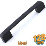 Radus Siyah Metal Kulp 128 Mm -12.8 Cm Mobilya Çekmece Mutfak Dolabı Dolap Kulpları Kulbu Kulpu