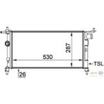 RADYATÖR CORSA B TIGRA COMBO 1.2 1.4 1.4 16V KLİMASIZ MEK 530x285x34