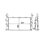 Radyatör Merıva 1.4 16v Twinport-1.6-1.6 16v-1.8: Ac Klimasız Mek 607x366x29