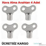 RADYATÖR PETEK Havlupan Hava alma purjör anahtarı 4 adet