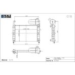 RADYATÖR TEMPRA 1.6 S-SX-SXA 2 SIRA AL+PL SİSTEM BİDONLU (496x322*32)