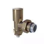 Radyatör Vanası 12 Mat Nikel Köşe Pex (Metal Volanlı 16*2Mm Boru Bağl. Rakorlu)