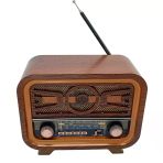 Radyo Retro Ceviz Bluetooth Hoparlör Tf Kart Şarjlı Led N1b2 Vitrin