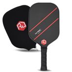 RaE jessiE Pickleball Paddle 16mm T700 Ham Karbon Fiber | Köpük Enjekte Duvarlar ile Yekpare Termoform | USAPA Uzun Karbon Fiber Pro Pickleball Raketi Kapaklı