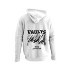 Raf.coll Sırt Baskılı Oversize Beyaz Kapüşonlu Sweatshirt (L)
