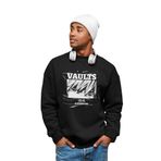 Raf.coll Siyah Oversize Bisiklet Yaka Dijital Baskılı Ünisex Sweatshirt (XL)
