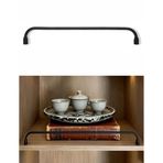 Raf Koruma Çubuğu, Modern Siyah Metal Kemerli Kitaplık Korkuluk, Dergi Saklama Organizatörü, Ev Dekorasyonu Aksesuarı 50 cm (19,6 inç)