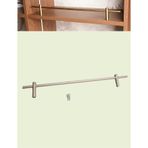 Raf Koruyucu Korkuluk, 3-5 Adet Ayarlanabilir Metal Tel Ön Koruma Korkuluk, Ayakkabı Rafları, Kitaplıklar ve Kayak Rafları için 40 cm - 97 cm Düşme Önleyici Bar