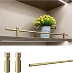 Raf Koruyucu Korkuluk, Özelleştirilebilir 94 cm Metal Korkuluk, Dolap Dekoratif Düşmeye Karşı Korkuluk, Mutfak Saklama Kutuları, Teşhir Rafları - Zarif Direkler