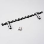 Raf Koruyucuları, Modern Metal Raf Koruyucu Seti 97 cm (38 inç), 2 Uç Kapaklı 8 mm Direk, Şarap Şarap Rafları, Kitaplıklar ve Ayakkabı Rafları için İdeal - Fin