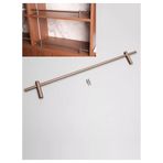 Raf Ray Çit, Sağlam Gondol Rafı Ön Tel Çit Koruma Rayı - Ayakkabı Rafı, Kitaplık ve Perakende Raflar için Düşme Önleyici Bar (65 cm/25,5 inç) - Dayanıklı Güvenlik Rayı Çubuğu