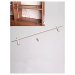 Raf Ray Çit, Sağlam Gondol Rafı Ön Tel Çit Koruma Rayı - Ayakkabı Rafı, Kitaplık ve Perakende Raflar için Düşmeyi Önleme Raf Rayı (50 cm/19,6") - Dayanıklı Güvenlik Çubuğu Çubuğu