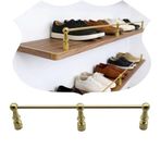 Raf Rayı Çit, 2 Kit Raf Rayları - 30 "Parantezli Katı Ayrılabilir Raf Çit Çubukları, Mutfak, Kitap Rafları, Dolaplar için Düşmeye Karşı Güvenli Teşhir Rayları - Eşyalarınızı Organize Edin ve Güvenceye