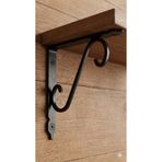 RafAks 15 X 23 CM SİYAH 2 Lİ FERFORJE RAF ALTI - RAF TUTUCU - METAL - AHŞAP DAHİL DEĞİLDİR