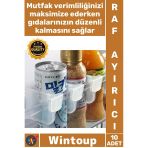 #Rafayırıcı Mutfak Kiler Düzenleyici Dolap İçi Organizer Çok Amaçlı Buzdolabı Raf Ayırıcı 10 Adet
