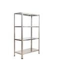 Rafburada 1.00x200x43x60x200-1,00 mm 4 Katlı Galvaniz Çelik Raf