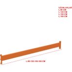 Rafburada 1 Adet (A Tipi-Dıştan Geçmeli) Travers - Depo Rafı Hafif Rack Travers - Turuncu - 180 cm - 1,50 mm
