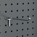 Rafburada ® 100 Adet Delikli Panel Kancası.aksesuar Kancası 20 Cm-2.5 Cm