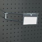 Rafburada ® 100 Adet Etiketli Delikli Panel Kancası.aksesuar Kancası 25 Cm-2.5 Cm