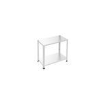 Rafburada 2 Katlı Galvaniz Çelik Raf - Depo, Arşiv, Kiler, Dosya, Market Rafı - 43x93 cm-50 cm-0.70 mm