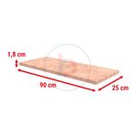 RafBurada 25x90 Cm Ham MDF Dekoratif Ahsap Raf