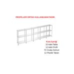 Rafburada 3 Katlı 5'li Galvaniz Çelik Raf - Depo, Arşiv, Kiler, Dosya, Market Rafı - 31x60 cm-50 cm-0.70 mm