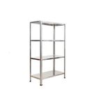 Rafburada 4 Katlı Galvaniz 31x93x100-1,00 mm Çelik Raf