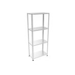 RafBurada 4 Katlı Galvaniz Çelik Raf 1.00 Mm-31x93-100cm