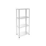 Rafburada 4 Katlı Galvaniz Çelik Raf - Depo, Arşiv, Kiler, Dosya, Market Rafı - 59x93 cm-150 cm-1.50 mm