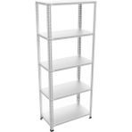 Rafburada 5 Katlı Galvaniz Çelik 43x75x200 cm Depo Kiler Dosya Rafı
