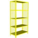 Rafburada® 5 Katlı Renkli Tel Kafes Çelik Raf. Dekoratif Raf 31x60 Mavı 150 cm