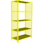 Rafburada® 5 Katlı Renkli Tel Kafes Çelik Raf. Dekoratif Raf 31x60 Siyah 200 cm