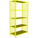 Rafburada® 5 Katlı Renkli Tel Kafes Çelik Raf. Dekoratif Raf 43x60 Beyaz 150 cm
