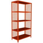 RafBurada 5 Katlı Renkli Tel Kafes Çelik Raf. Dekoratif Raf 43x75--150 Cm
