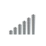 Rafburada 50 cm Galvaniz Çelik Raf Profil
