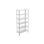 Rafburada 6 Katlı Galvaniz Çelik Raf - Depo, Arşiv, Kiler, Dosya, Market Rafı - 59x93 cm-300 cm-1.50 mm
