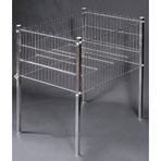 RafBurada 60x80 Cm (Krom Profil Ayaklı) Havuz Sepet - Market, Mağaza, Teşhir, Vitrin, Promosyon Havuz Sepeti