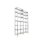 Rafburada 7 Katlı Duble Galvaniz Çelik Raf.depo,kiler,arşiv,dosya Rafı - 59 x 186 x 200 cm - Gri - 1,00 mm