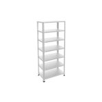 Rafburada 7 Katlı Galvaniz Çelik Raf - Depo, Arşiv, Kiler, Dosya, Market Rafı - 43x93 cm-200 cm-1.50 mm